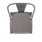 Flash Furniture Clear Coat Metal Counter Stool & Gray Poly Seat XU-DG-TP001B-24-PL1G-GG - alternate 5